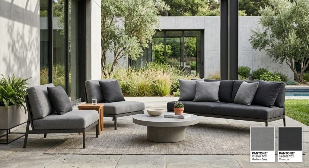 kombinasi warna sofa area outdoor