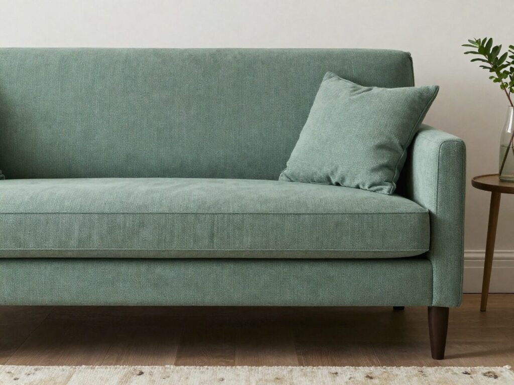 warna sofa sage green earth tone 