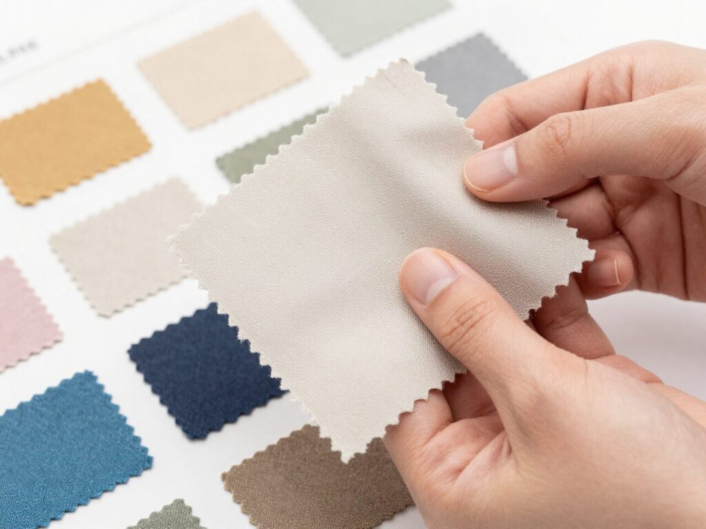 inspirasi warna kain sofa earth tone